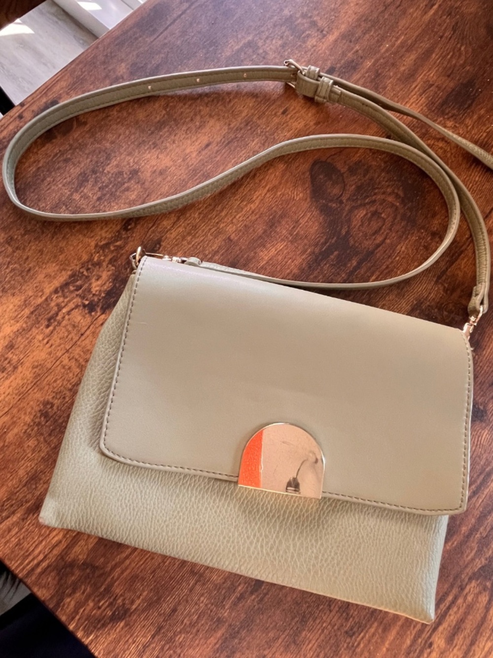 Madison West Half-Moon Flap Crossbody Bag